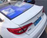 For 2015-2017 Hyundai Sonata MK9 Sedan Rear Trunk B Spoiler Wing Unpainted