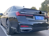 For 2016-2022 BMW 7 Series G11 G12 Sedan Rear Spoiler Lip M4 Style Gloss Black