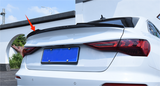 For 2021-2023 Audi A3 S3 Sedan V Style Rear Trunk Spoiler Wing Glossy Black
