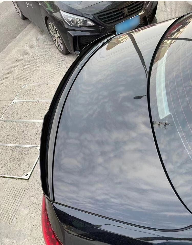 For 2016-2022 Mercedes Benz E-Class W213 Glossy Black Rear M4 Spoiler Wing Lip