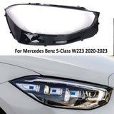 Headlight Headlamp Lens Cover Right for Mercedes-Benz S Class W223 2020-2023