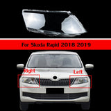 Lampshade Case Transparent Headlight Shell Right for Skoda Rapid 18-19 Car
