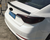 Glossy Black For 2015-2017 Hyundai Sonata Rear Trunk Spoiler B Wing Cover Trim