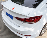 For 2017-2018 Hyundai Elantra Sedan Unpainted Rear Spoiler Wing H Style ABS