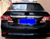 Glossy Black For 2009-2013 Toyota Corolla Set 2pcs Rear Trunk+Roof Spoiler Wing