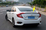 for 2016-2021 Honda Civic 4dr Sedan Wing Spoiler Factory Style Small Unpainted