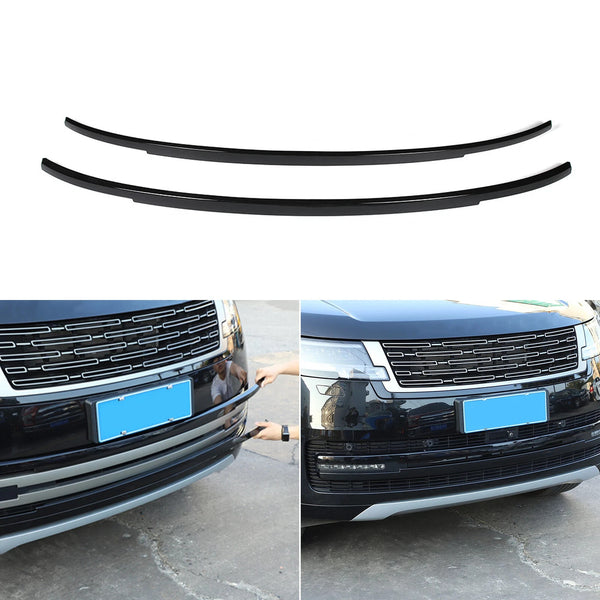 Front Bumper Molding Trim Strip Kits For Range Rover L460 2023-2026 Glossy Black