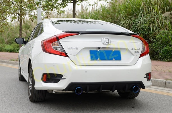 for 2016-2021 Honda Civic Rear Trunk Boot Lip Wing Spoiler Factory Style ABS