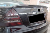 For 2001-2007 Mercedes-Benz C-Class W203 Sedan Fiber Look Rear Trunk Spoiler Lip