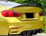 Glossy Black For 2014-2020 BMW 4 Series F32 Coupe PSM Style Rear Spoiler Wing