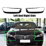 Fits BMW 6 Series GT 2021-2022 Headlight Headlamp Lens Cover Left Right Side
