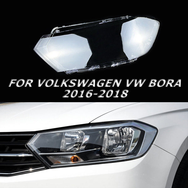Left Headlight Lens Headlamp Cover Transparent For Volkswagen VW Bora 2016-2018