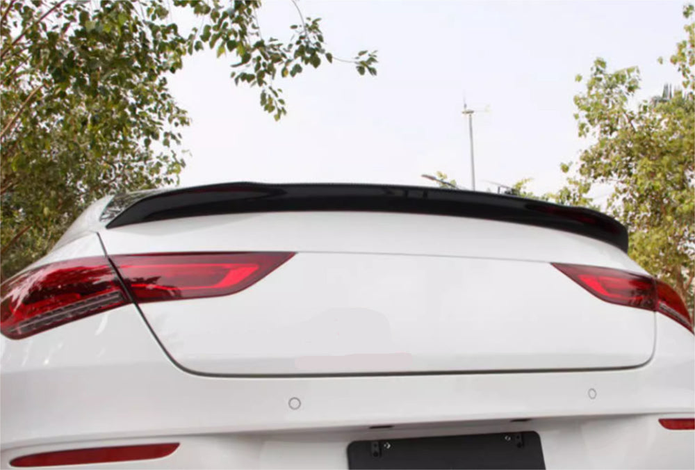 For 2020-2023 Mercedes-Benz CLA-Class Rear Trunk Spoiler Wing Lip Carbon Fiber