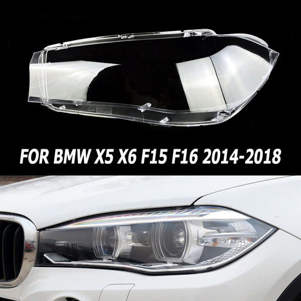 Clear Auto Parts Headlight Cover Lens Left for BMW X5 X6 F15 F16 2014-2018