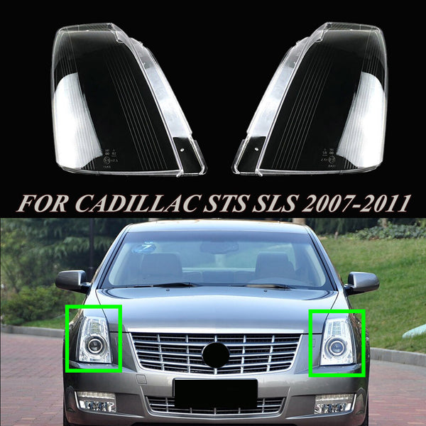 Transparent Headlight Cover Lens for Cadillac STS SLS 2007-2011 Pair Vehicle