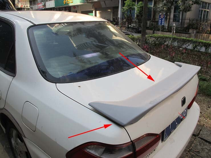 for 1998-2002 Honda Accord Sedan Rear Spoiler Wing Plastic Style Unpainted Light