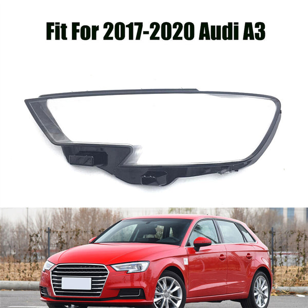 for 2017-2020 Audi A3 Headlight Headlamp Clear Lens Left Cover