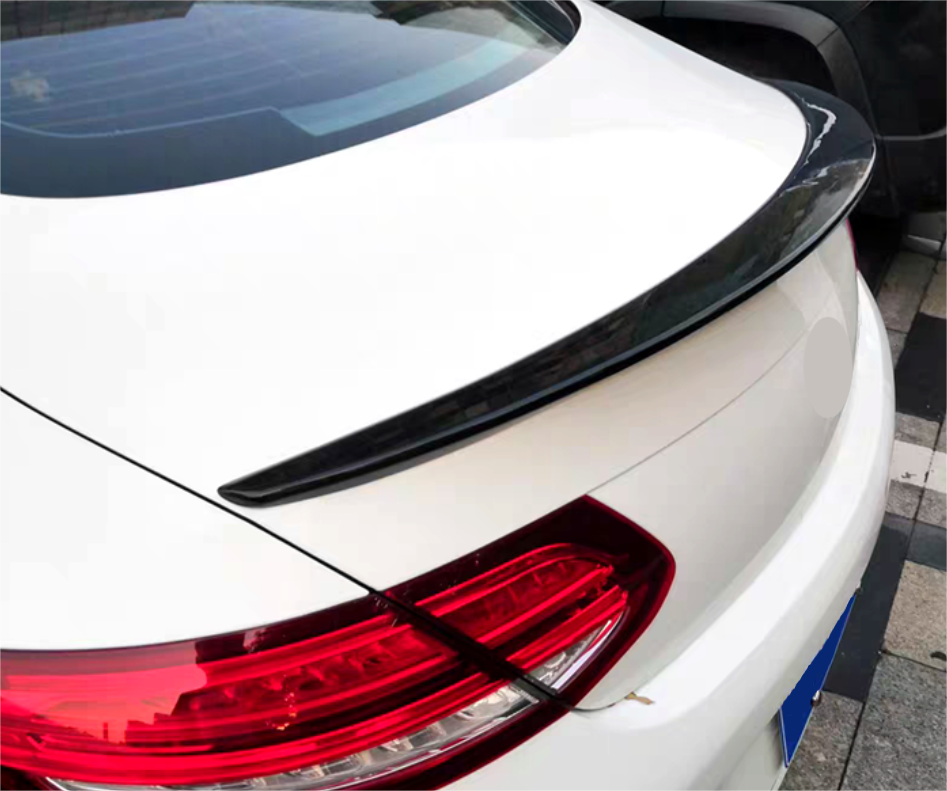 For 2015-2021 Mercedes-Benz C-Class W205 Coupe 2DR ABS Rear Spoiler Wing Black
