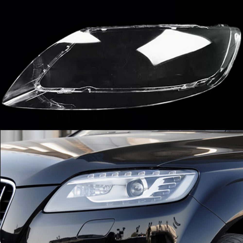 For Audi Q7 2006-2015 Left Headlight Lens Transparent Headlamp Shell Cover