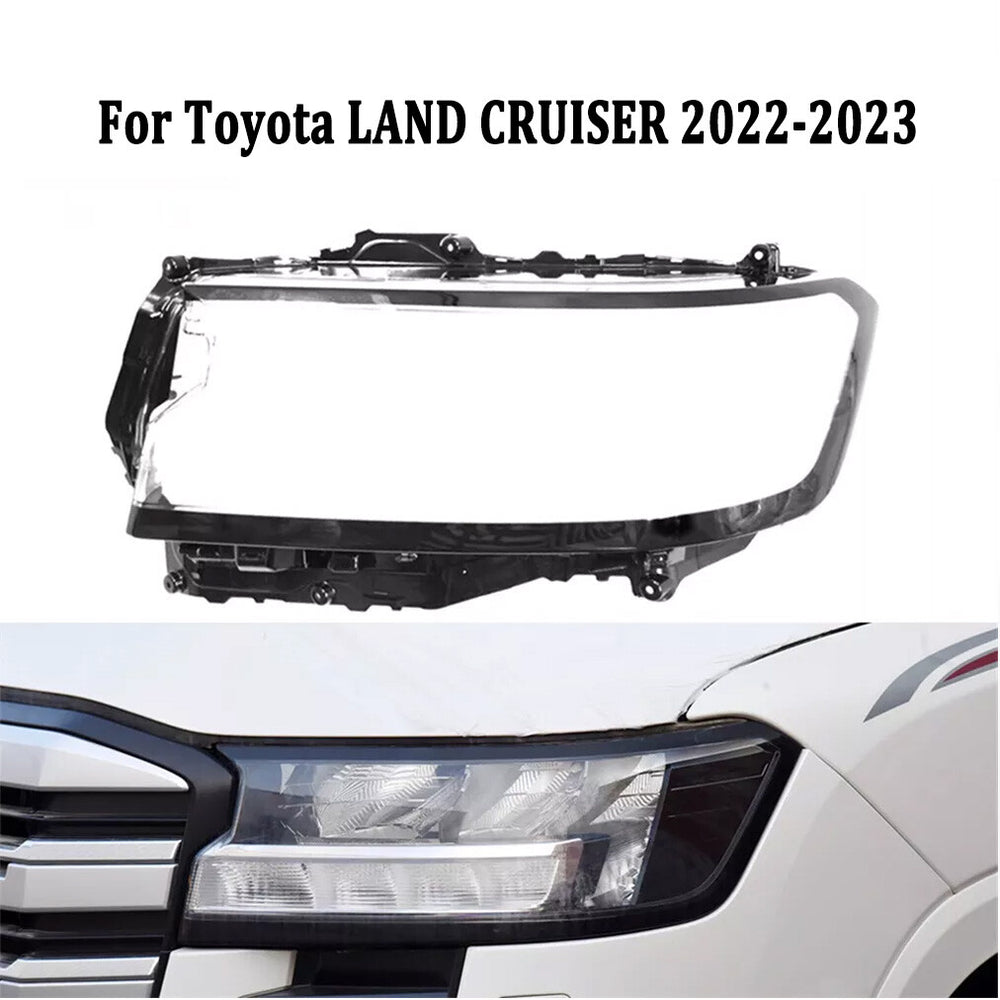 Fits Toyota LAND CRUISER 2022-2023 Headlight Headlamp Lens Cover Left Side