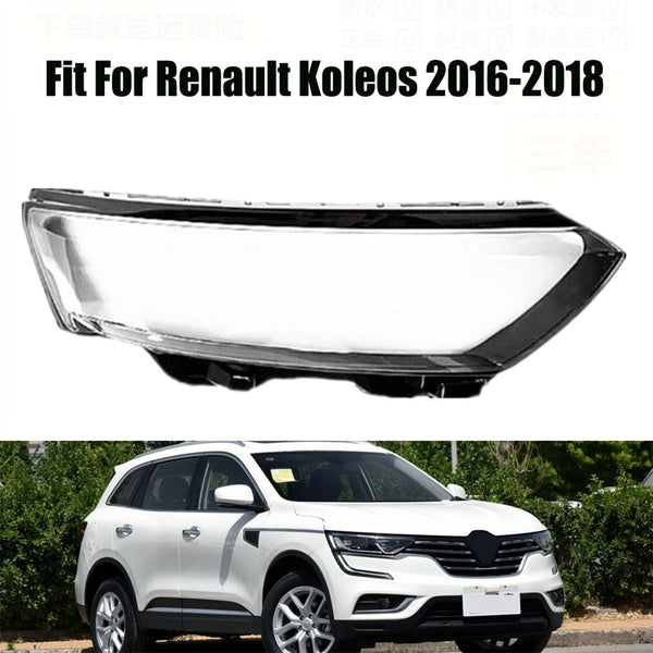 For Renault Koleos 2016-2018 Headlight Headlamp Clear Lens Right Cover