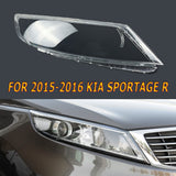 Headlight Cover Lens Right Shell for 2015-2016 Kia Sportage R Clear Auto