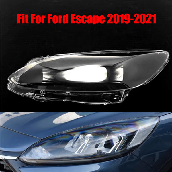Fits Ford Escape 2019-2021 Front Headlight Headlamp Clear Lens Left Cover