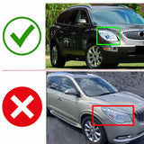 Fits Buick Enclave 2009-2012 Transparent Left Right Headlight Cover Lens