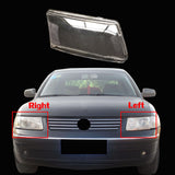 For VW Passat B5 1997-2000 Right Front Headlight Lens Headlamp Shell Cover Cap