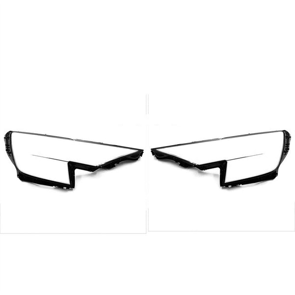 Fits Audi Q8 2019-2022 Car Transparent Headlight Lens Replacement Cover 2Pcs