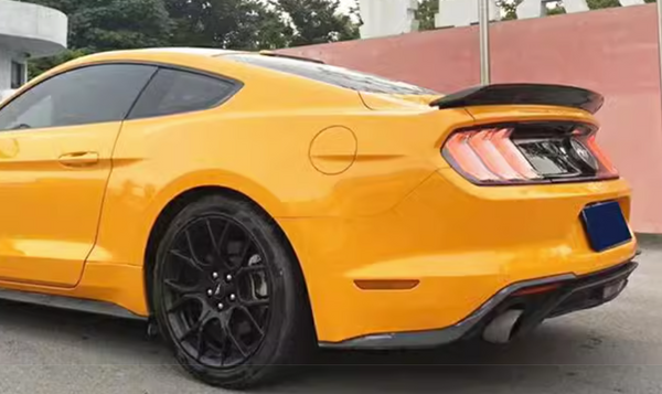 For 2015-2024 Ford Mustang 2DR 1P Gloss Black Rear GT350 Style Spoiler Wing Tail