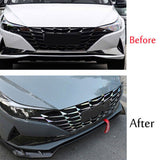 For Hyundai Elantra 21-23 Black Front Bumper Lip Chin Splitter Spoiler trim A