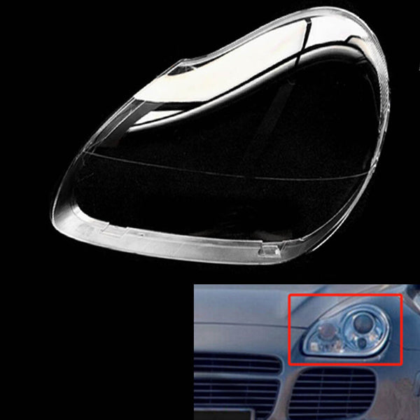 Fits Porsche Cayenne 2005-2006 Left Headlight Clear Lens Cover Shell Replace