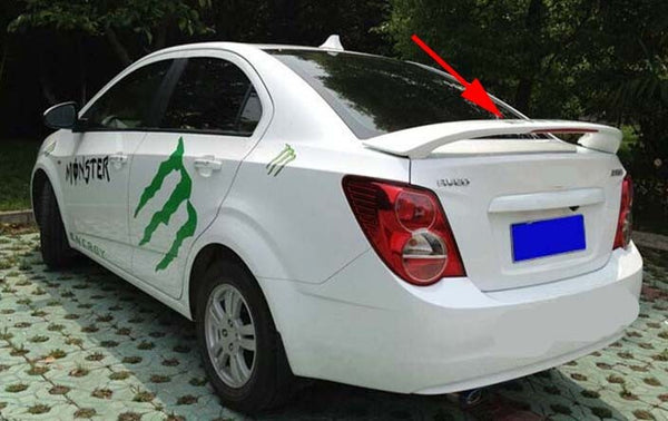 For 2011-2015 Chevrolet Aveo Chevy ABS Factory Style Wing Spoiler With Light