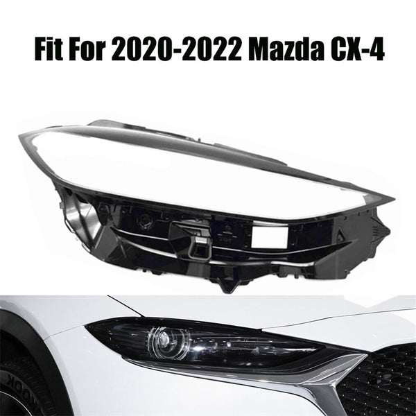 Headlight Headlamp Clear Lens Right Cover for 2020-2022 Mazda CX-4