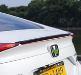 Glossy Black For 2016-2021 Honda Civic Sedan Rear Trunk Spoiler Wing ABS