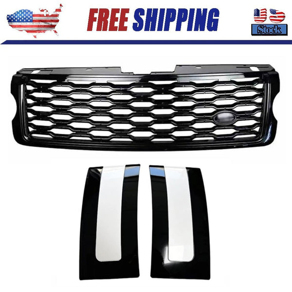 Front Bumper Grille+Door Side Vent Cover Trim For Range Rover L405 2013-2017