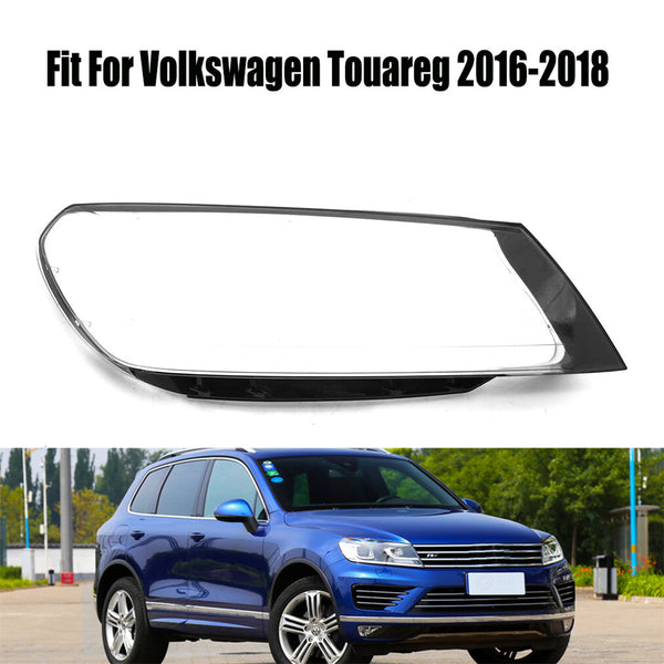 Headlight Headlamp Clear Lens Right Cover For Volkswagen Touareg 2016-2018