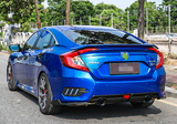 for 2016-2021 Honda Civic Sedan RS Rear Trunk Painted Blue Wing Spoiler Light