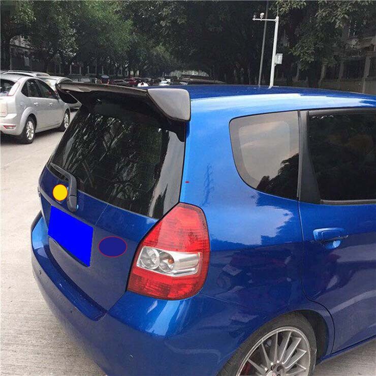 for 2002-2013 Honda Fit Jazz Hatchback Rear Factory Wing Spoiler Unpaint Style B