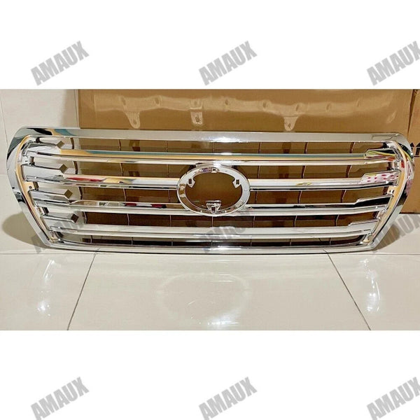 Front Bumper Grille For Toyota Land Cruiser LC200 2008-2015 Chrome Mesh Grill