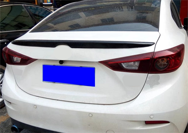 For 2014-2018 Mazda 3 Axela Sedan Rear Spoiler Wing Factory Style Glossy Black