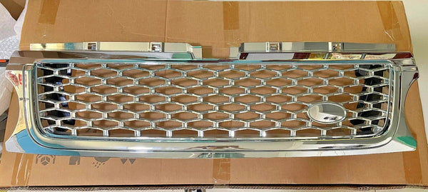 Front Bumper Grille Vent Mesh Grill Chrome For Land Rover Range Rover Sport 2006-2009