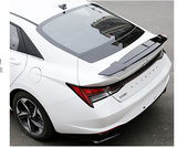 For 2021-2024 Hyundai Elantra BLACK AL Style ABS Rear Spoiler Wing