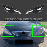 For 2002-2004 Toyota Camry Lampshdade Masks Headlight Lens Cover Transparent