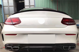 For 2015-2021 Mercedes-Benz C-Class W205 Coupe 2DR ABS Rear Spoiler Wing Black