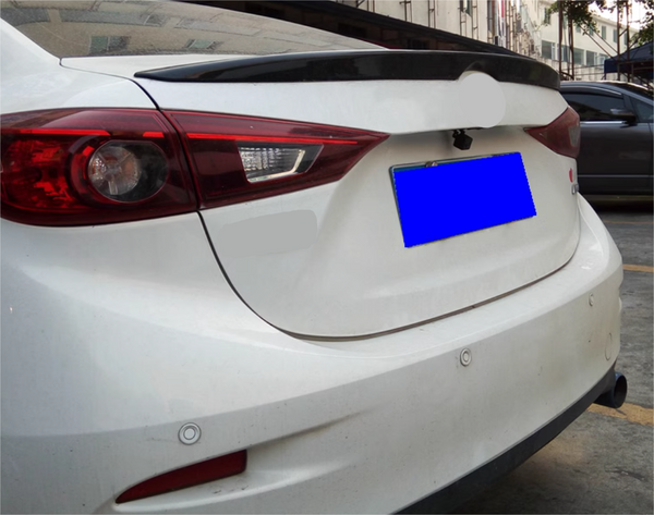 For 2014-2018 Mazda 3 Axela Sedan Factory Style Rear Spoiler Wing Glossy Black