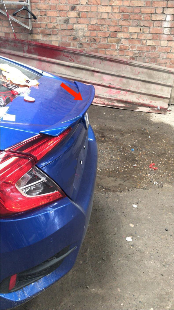 For 2016-2021 Honda Civic Sedan Blue Model C Rear Trunk Wing Spoiler