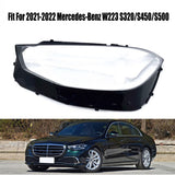 For 21-22 M-Benz S-Class W223 S320/S450/S500 Headlight Headlamp Lens Left Cover