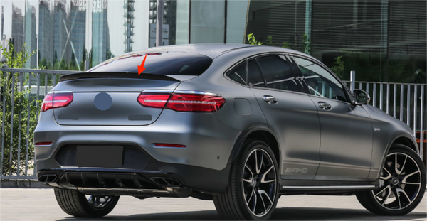 For 16-21 Mercedes Benz GLC200 300 260 GLC43 Coupe Rear Spoiler Wing ABS Black